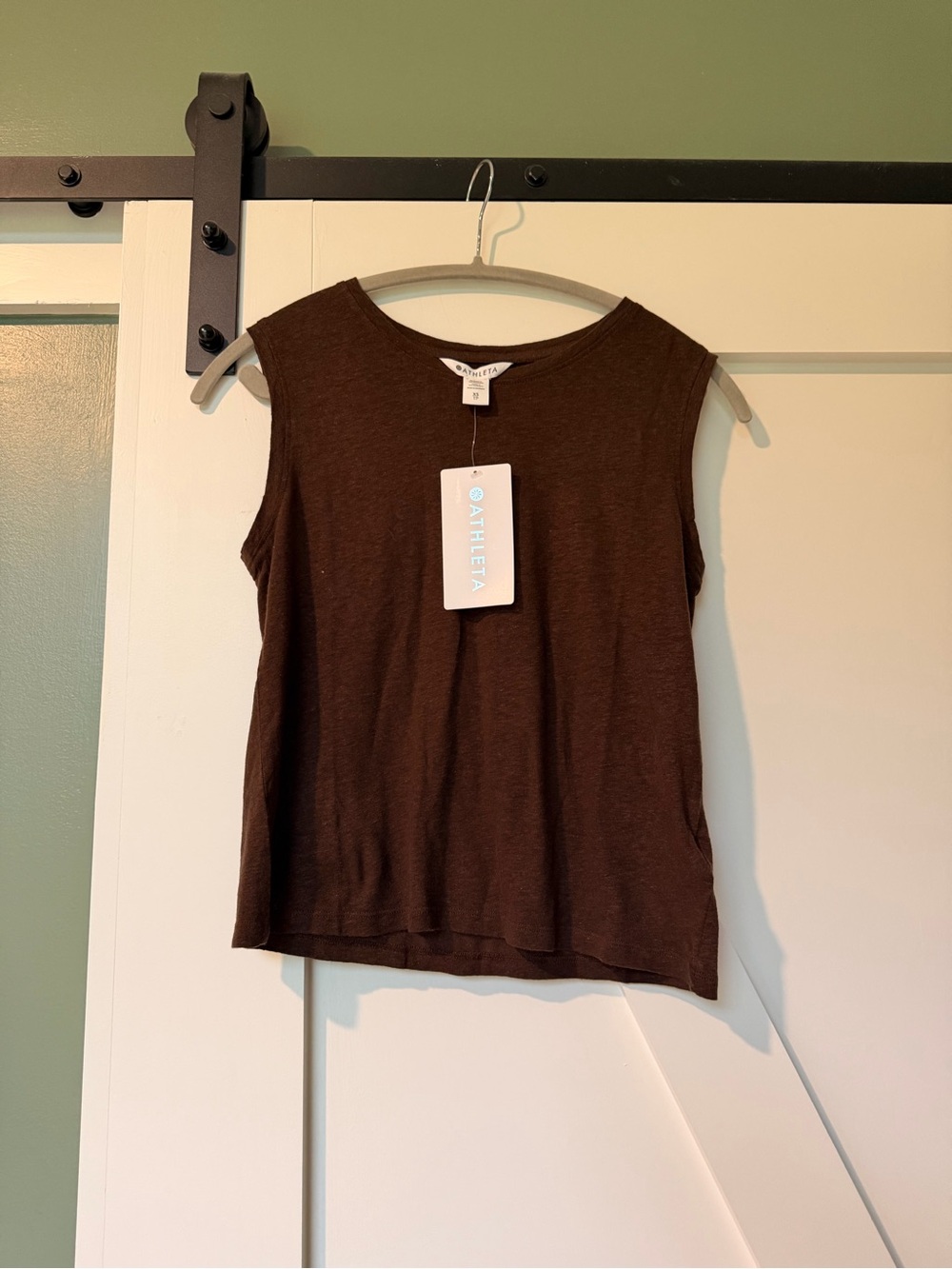 Athleta getaway linen blend tank XS NWT